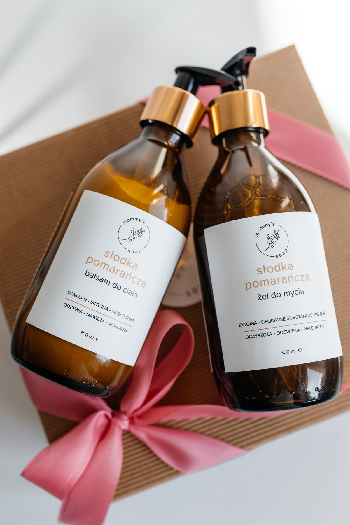 🍊 Zestaw Słodka Pomarańcza – żel do mycia + balsam do ciała