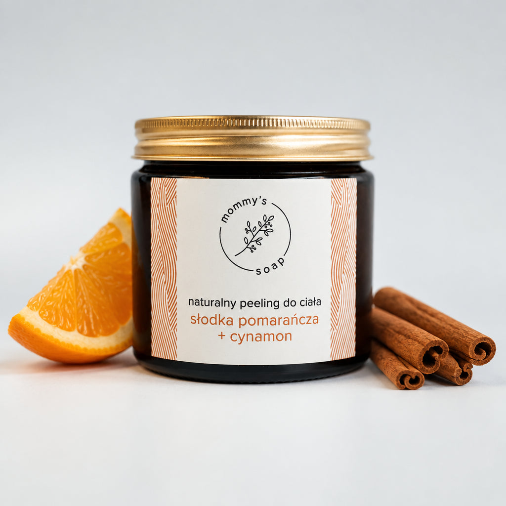 Naturalny peeling do ciała słodka pomarańcza  + cynamon