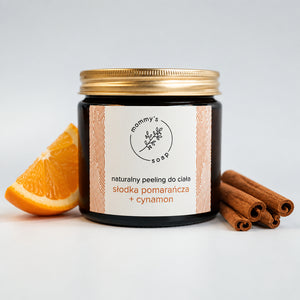 Naturalny peeling do ciała słodka pomarańcza  + cynamon
